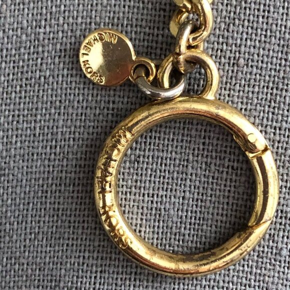 Michael Kors Zodiac Cancer Rhinestone Gold Tone Fashion Keychain Fob - Picture 4 of 7